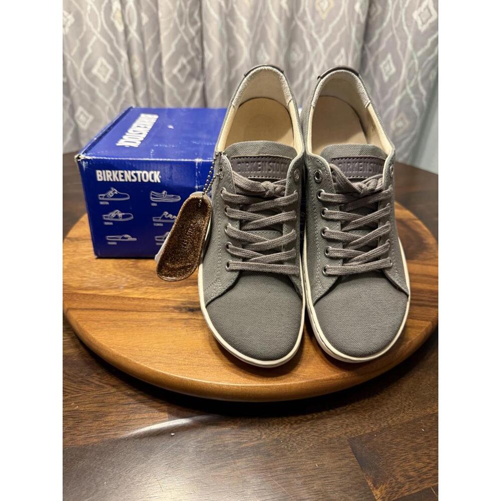 NWT Birkenstock Arran Gray Canvas Sneaker Women's Size 5 US/EU34
